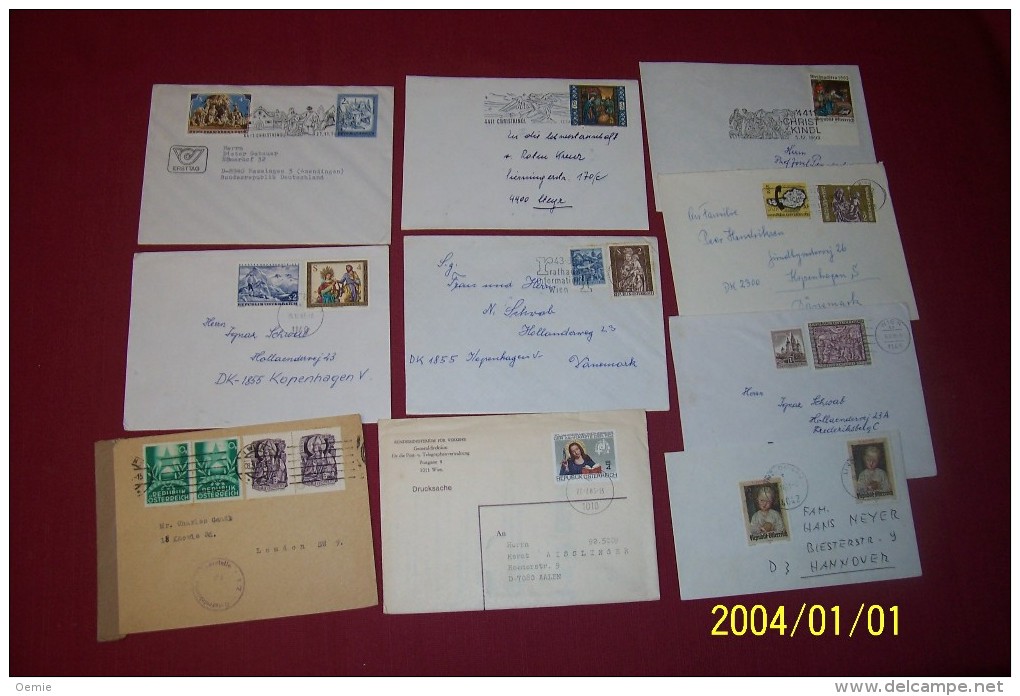 LOT DE 10  LETTRES D´AUTRICHE  DESTINATION DIVERSE  )) LOT 14 - Colecciones