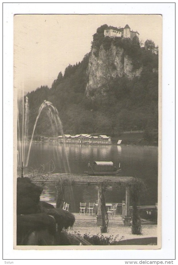 SLOVENIJA SLOVENIA  BLED GRAD JEZERO 1932 BROMOGRAFIJA LOJZE SMUC STARA RAZGLEDNICA OLDPOSTCARD - Slovenia