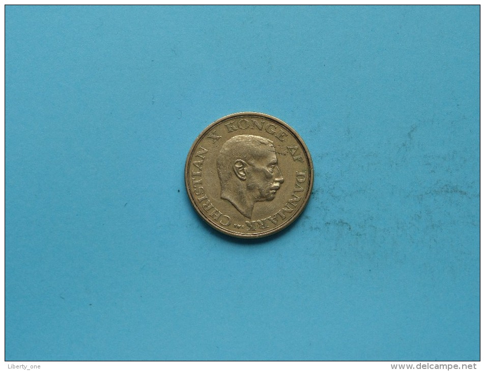 1946 - 1 Krone - KM 835 ( Uncleaned Coin / For Grade, Please See Photo ) !! - Denmark