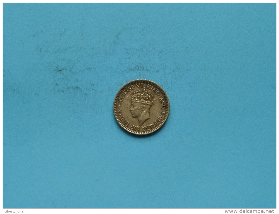 1943 - 25 Cents / KM 115 ( For Grade, Please See Photo ) ! - Sri Lanka