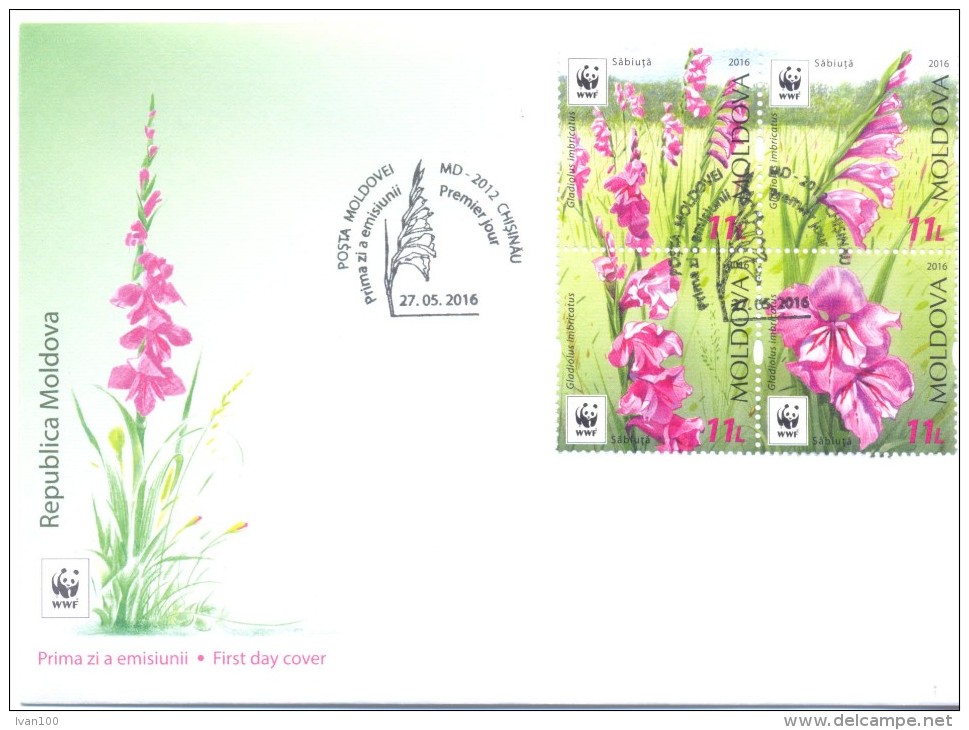 2016. Flowers, Gladiolus Imbricatus, FDC/set, Mint/** - FDC