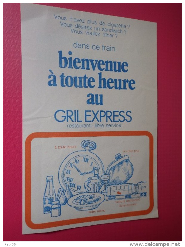 Gril Express . Restaurant - Libre Service. - Publicités