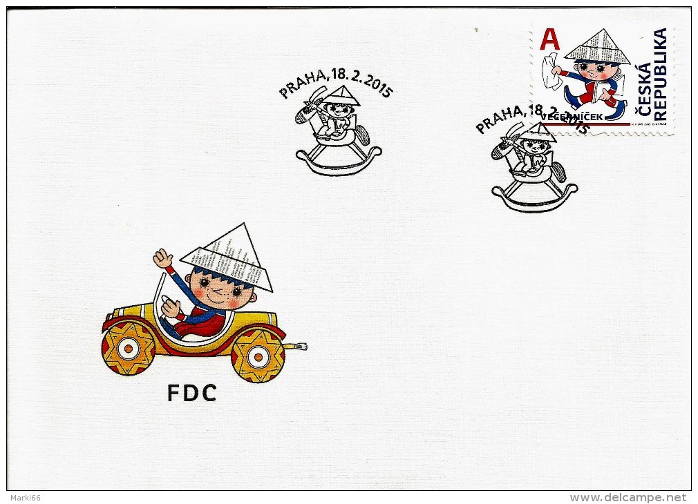 Czech Republic - 2015 - Cartoon Character Of Veerníek 50th Anniversary - FDC (first Day Cover) - FDC