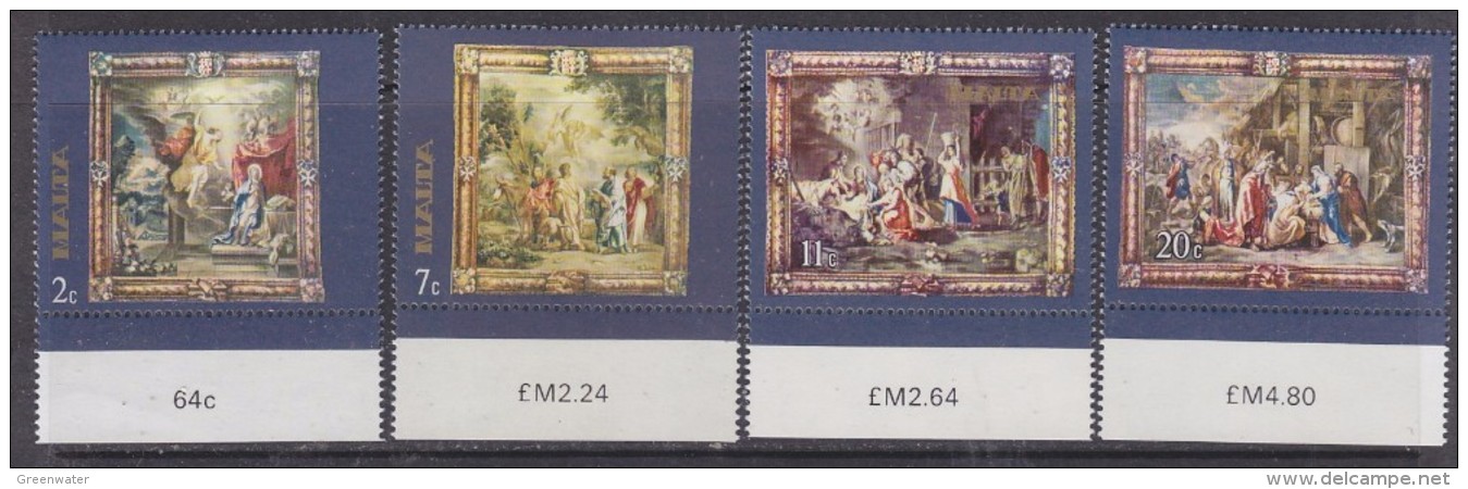 Malta 1977 400th. Anniversary Birth Of Rubens / Flemish Tapestries 4v (+margin) ** Mnh (30123) - Malta