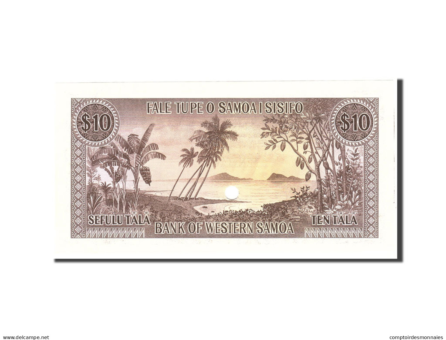 Billet, Samoa Occidentales, 10 Tala, 1967, Undated, KM:18s, NEUF - Samoa