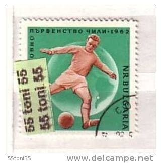 BULGARIA / Bulgarie 1962 FOOTBALL WF-CHILI 1v. Perf. – Used/gest.(O) - 1962 – Chile