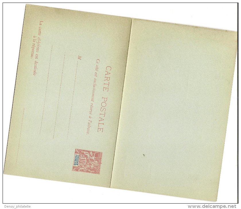 Entier Postal , Cp RP 10 Centimes Rouge Sur Vert , Neuf - Storia Postale