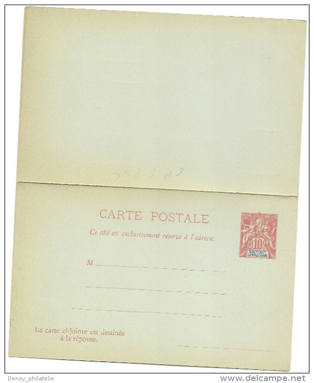 Entier Postal , Cp Rp 10 Centimes Rouge Sur Vert , Neuf - Brieven En Documenten