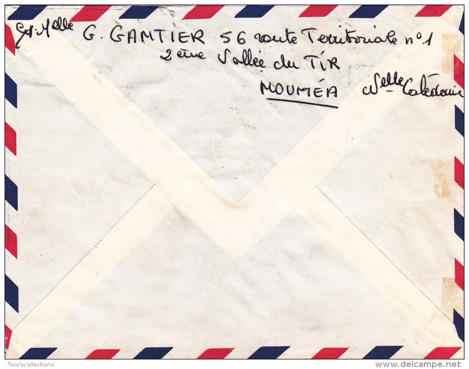 NOUVELLE CALEDONIE LETTRE 27 Francs De 1967 Dont Timbre Oiseau Cardinal - Covers & Documents
