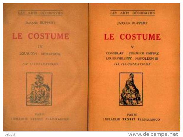“Le Costume – 5 Volumes” RUPPERT, J. Lib. E. Flammarion (1930/31) - Boeken