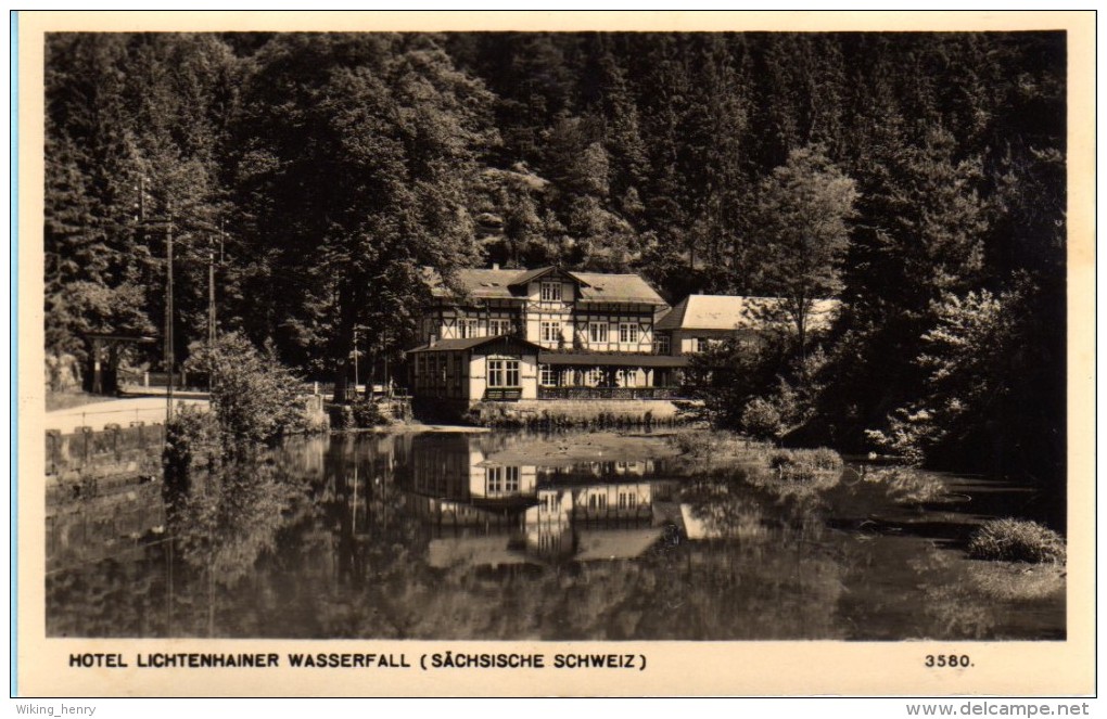 Kirnitzschtal Lichtenhain - S/w Hotel Lichtenhainer Wasserf. - Kirnitzschtal