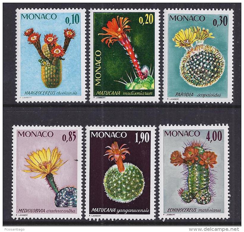 CACTUS - MONACO 1974 - Yvert #997/1002 - MNH ** - Cactus