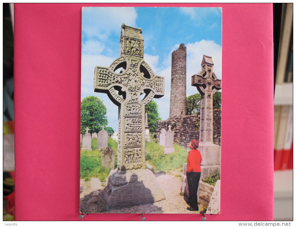 Irlande - Louth - Monasterboice - The High Cross And Round Tower - Joli Timbre 1968 - Scans Recto-verso - Louth