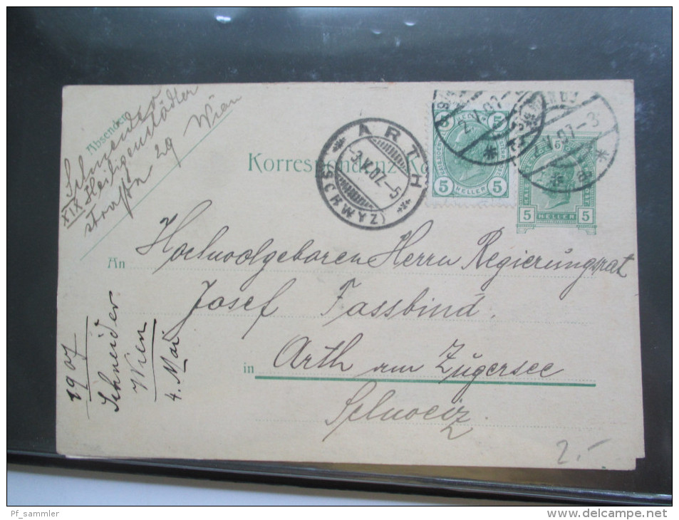 Österreich und Gebiete Ganzsachen / Karten Sammlung. Ca. 70 Stk. Z.B. Levante P1 / 2. Viele Bildganzsachen usw. Hoher KW