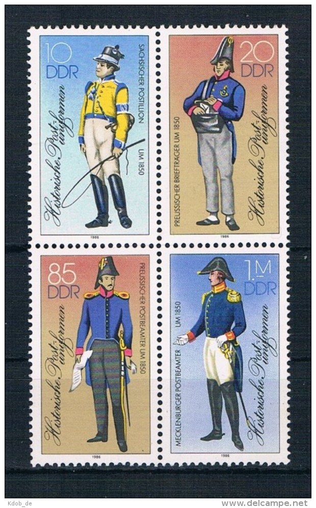 DDR Michel Nr. 2997 - 3000 II VB Postfrisch - Unused Stamps