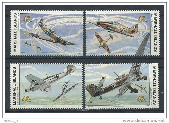 Isole Marshall - 1990 - Nuovo/new MNH - WWII - Mi N. 314/17 - Marshall