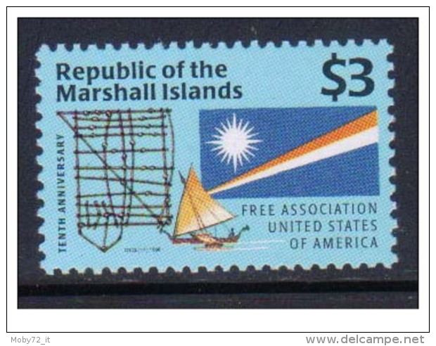 Isole Marshall - 1996 - Nuovo/new MNH - Bandiera - Mi N. 745 - Marshall