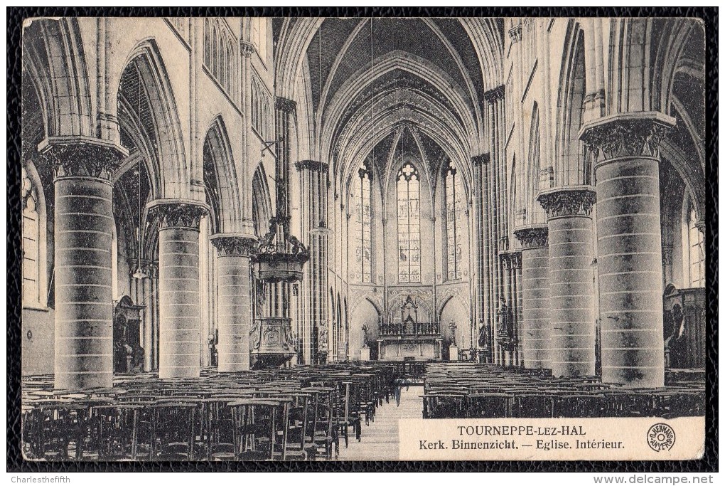 Dworp - Tourneppe * Binnenzicht Der Kerk - Intérieur De L ' Eglise  - Niet Courant ! - Beersel