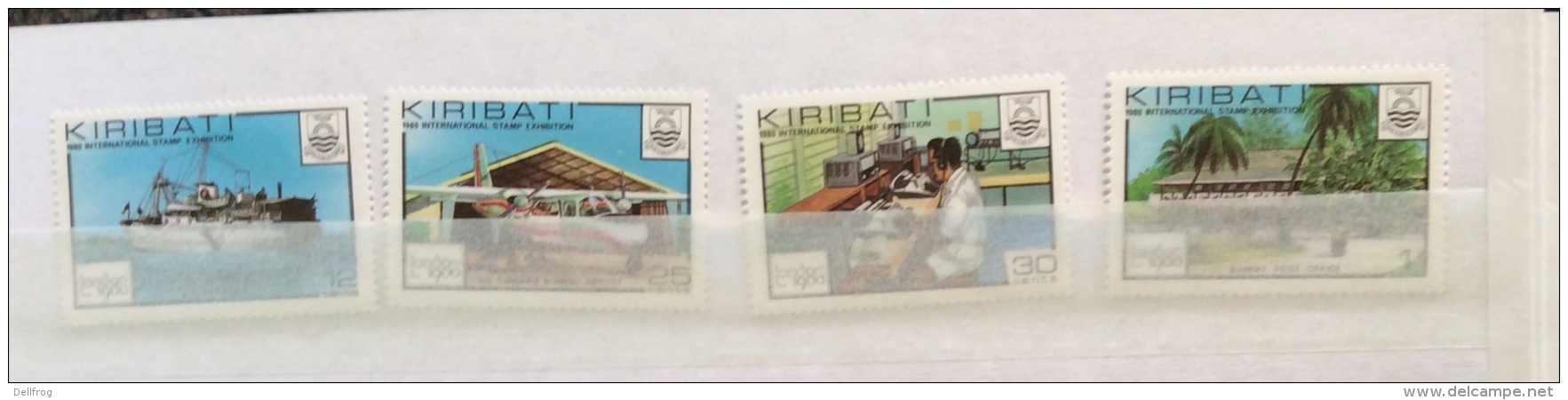 KIRIBATI 1979 YEAR OF CHILD, 1980 SATELITTE TRACKING, LONDON 80 INC SHEET , MOTHS , DEVELOPMENT SETS ALL MNH - Kiribati (1979-...)