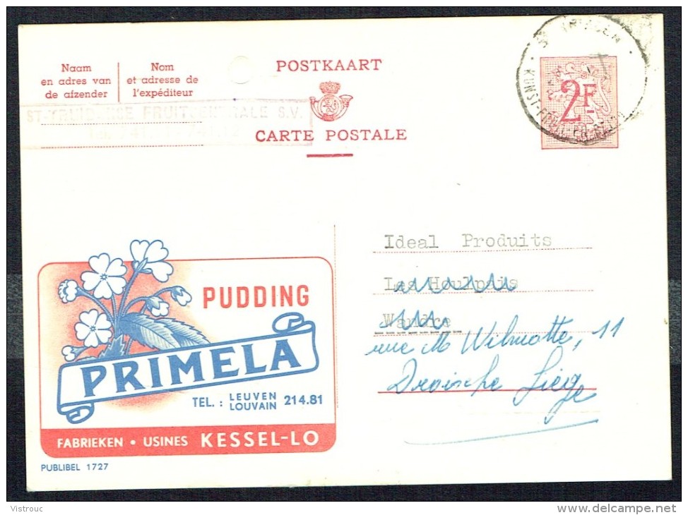 CP Public. N° 1727 " PUDDING PRIMELA " - Circulé / Circulated - 1960. - Publibels