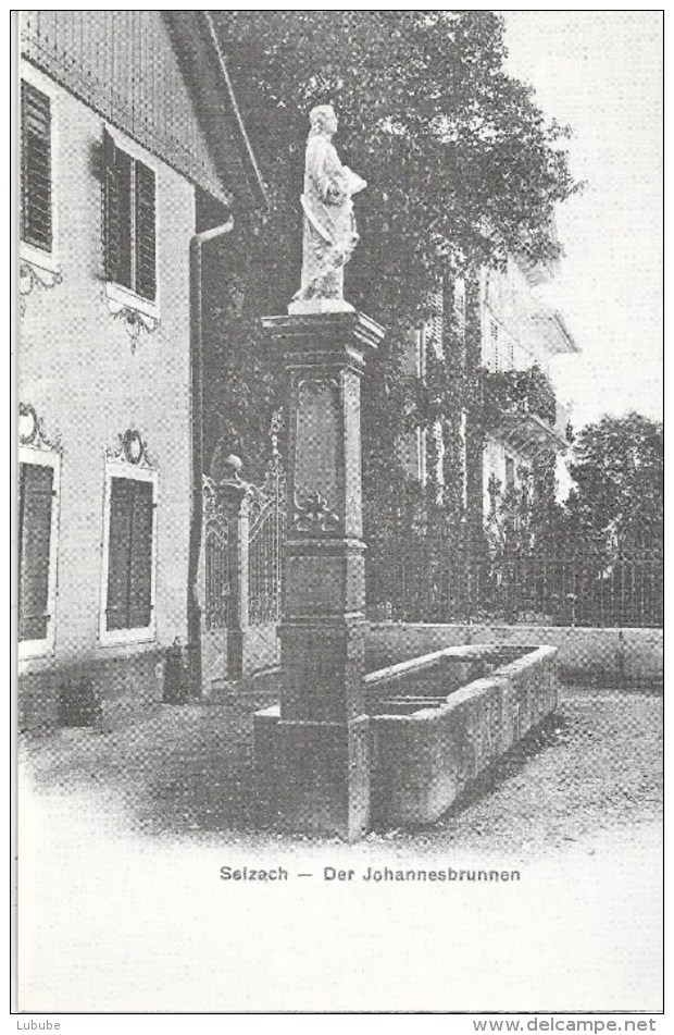 Selzach - Der Johannesbrunnen Um 1910  (Repro)              Ca. 1990 - Selzach