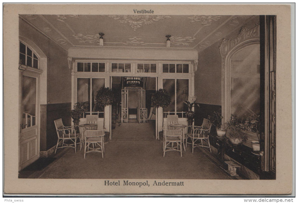 Andermatt - Hotel Monopol - Vestibule - Andermatt