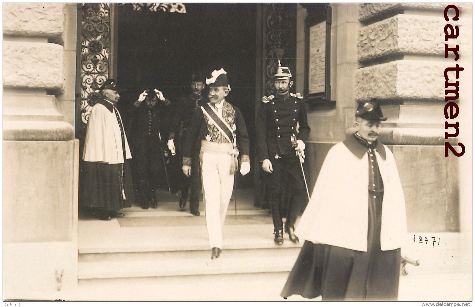 CARTE PHOTO : BERN AMBASSADEUR Mr ALLIZE PRESENTATION DES LETTRES DE CREANCE AOUT 1920 DIPLOMATE POLITIQUE SUISSE GUERRE - Personnages