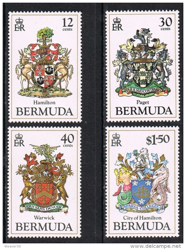 Bermuda SG499-502 1985 Coats Of Arms (3rd Series) Set 4v Complete Unmounted Mint - Bermuda