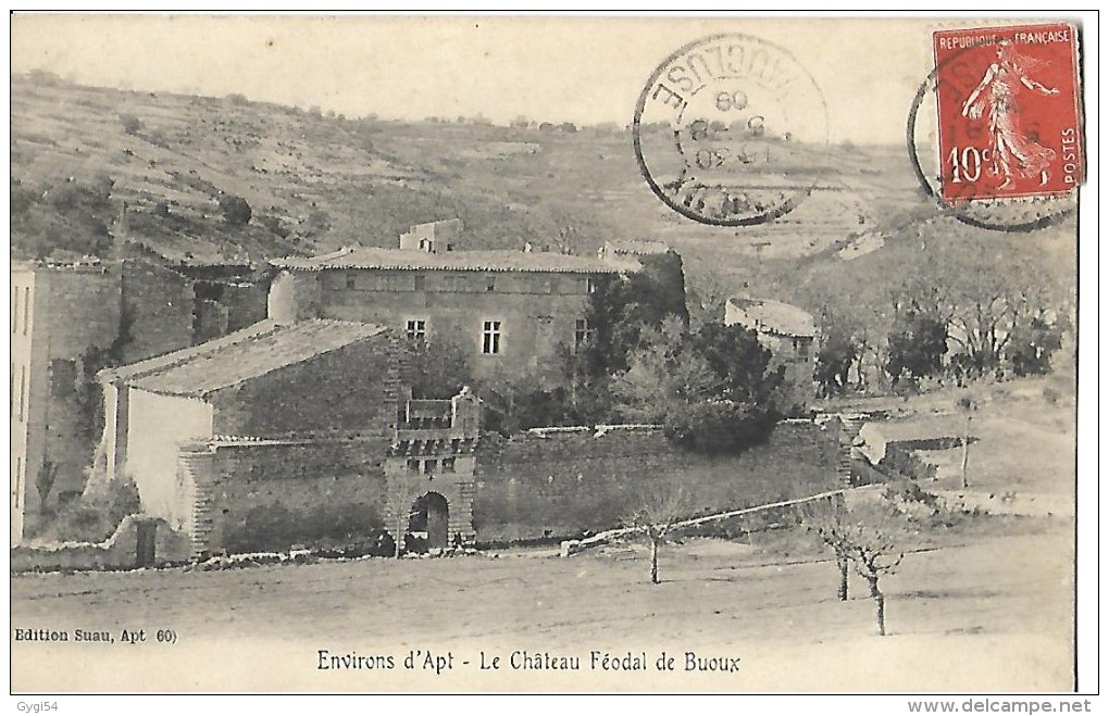 84    Environs D'Apt  Le Chateau Féodal De Buoux  CPA 1909 - Autres & Non Classés