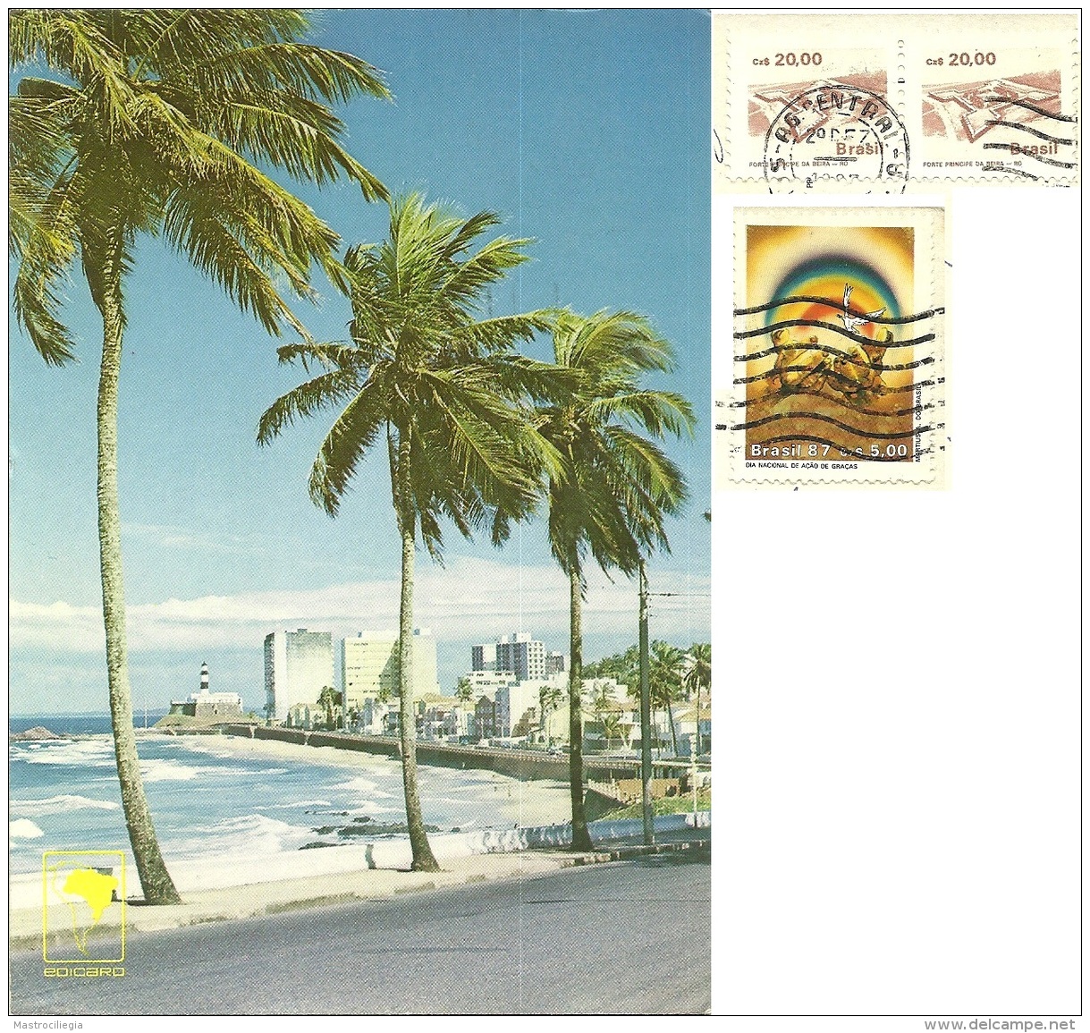 BRASIL  BRASILE  SALVADOR DE BAHIA  Barra Beach  Nice Stamps  Peace Theme - Salvador De Bahia