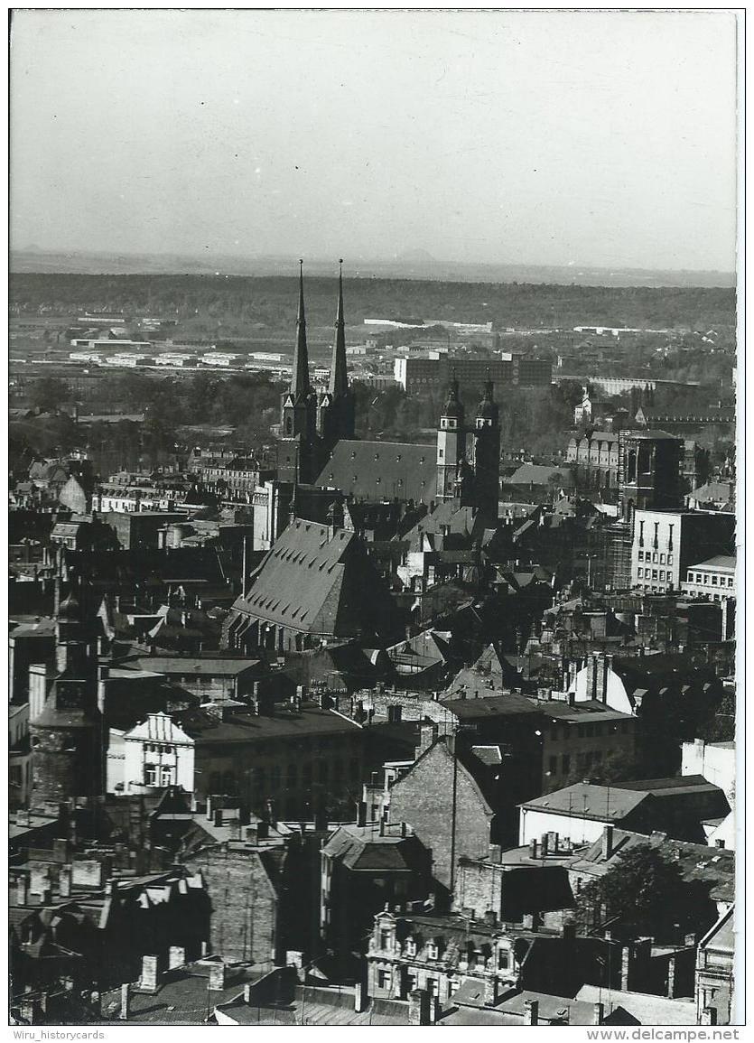 AK 0423  Halle , Saale - Marienkirche / Top Häuseransicht - Verlag Arndt Um 1970 - Halle (Saale)