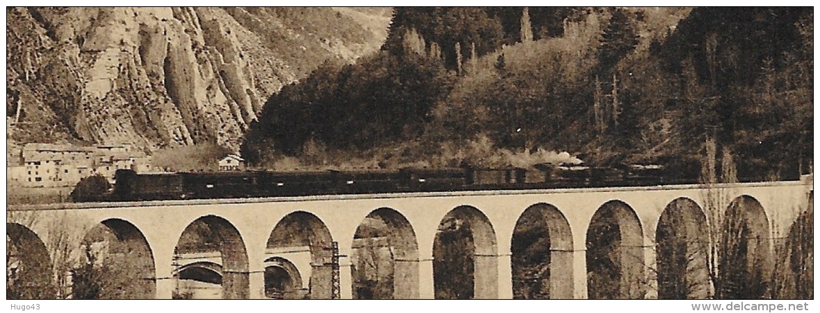 SISTERON - N° 10 - LES PONTS SUR LA DURANCE AVEC TRAIN - CPA NON VOYAGEE - Sisteron