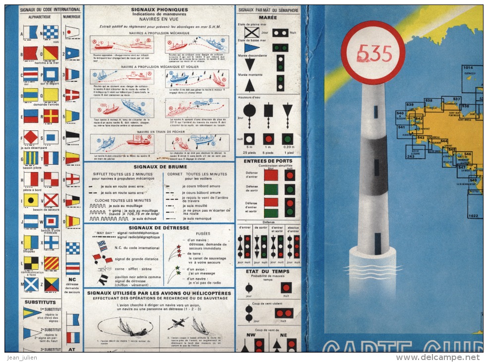 35 - CANCALE - St CAST - St MALO - CARTE MARITIME De NAVIGATION COTIERE - CARTE GUIDE - BLONDEL - N° 535 - Cartas Náuticas