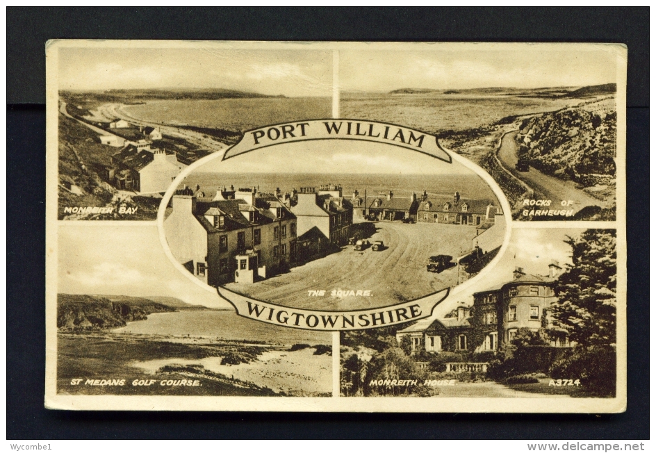 SCOTLAND  -  Port William  Multi View  Unused Vintage Postcard - Wigtownshire