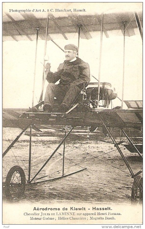 Hasselt -  Aérodrome De Kiewit ( Vliegveld ) : Chevalier Jules De Laminne ..1910 - Hasselt