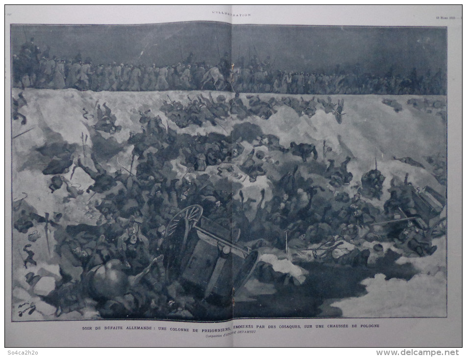 L´illustration N°3760 27 Mars 1915 Des Zeppelins Sur Paris, Visite Royale à Yprès,L'agonie D'un Sous Marin Allemand, - L'Illustration