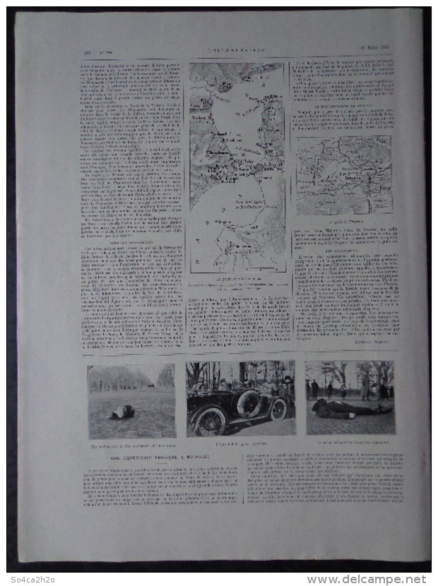 L´illustration N°3760 27 Mars 1915 Des Zeppelins Sur Paris, Visite Royale à Yprès,L'agonie D'un Sous Marin Allemand, - L'Illustration