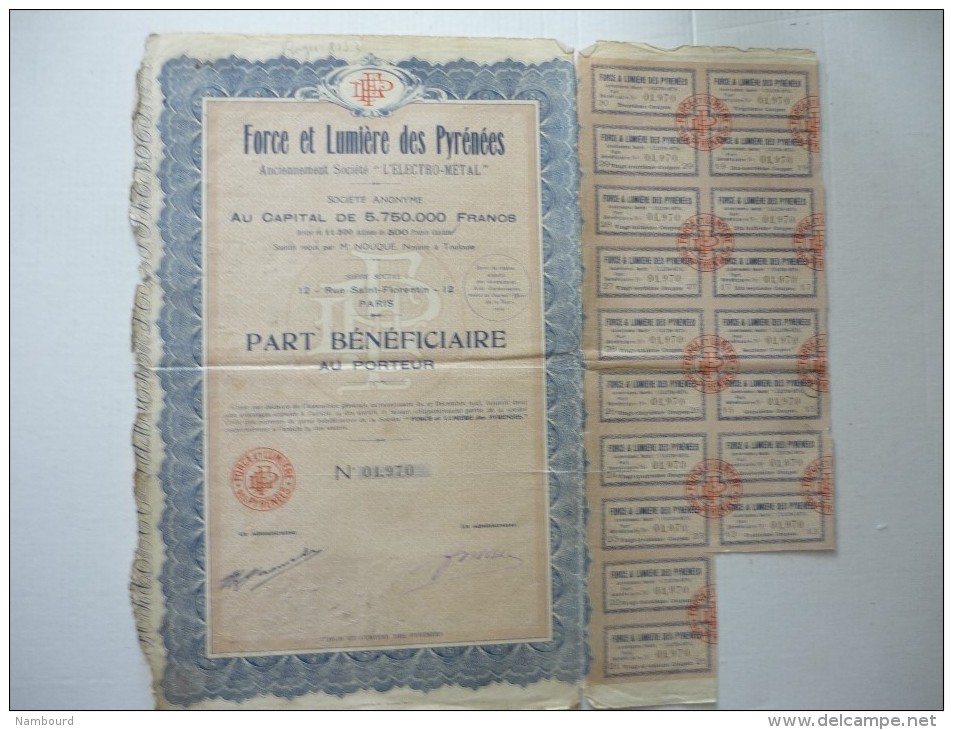 Force Et Lumière Des Pyrénées 500 Francs N°01,970 - D - F