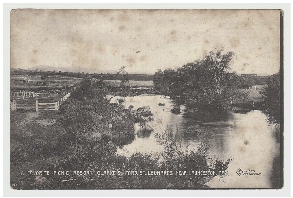 Australia, Tasmania (TAS), Near Launceston, St Leonards, Clarke´s Ford, Printed Postcard - Lauceston