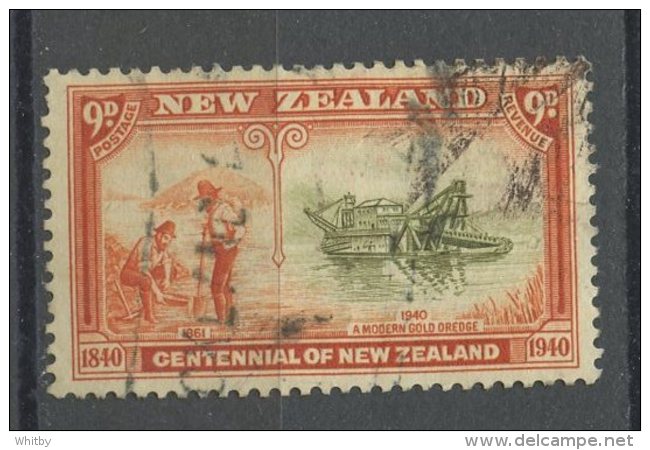Australia 1940 9p Gold Dredge Issue #240 - Used Stamps
