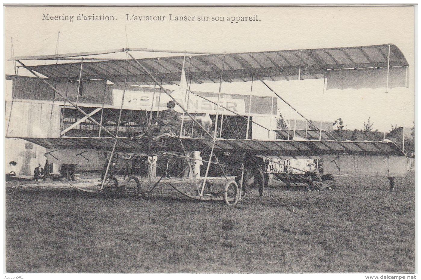 27111g   MEETING D'AVIATION - L'AVIATEUR LANSER SUR SON APPAREIL - St-Pieters-Woluwe - Woluwe-St-Pierre