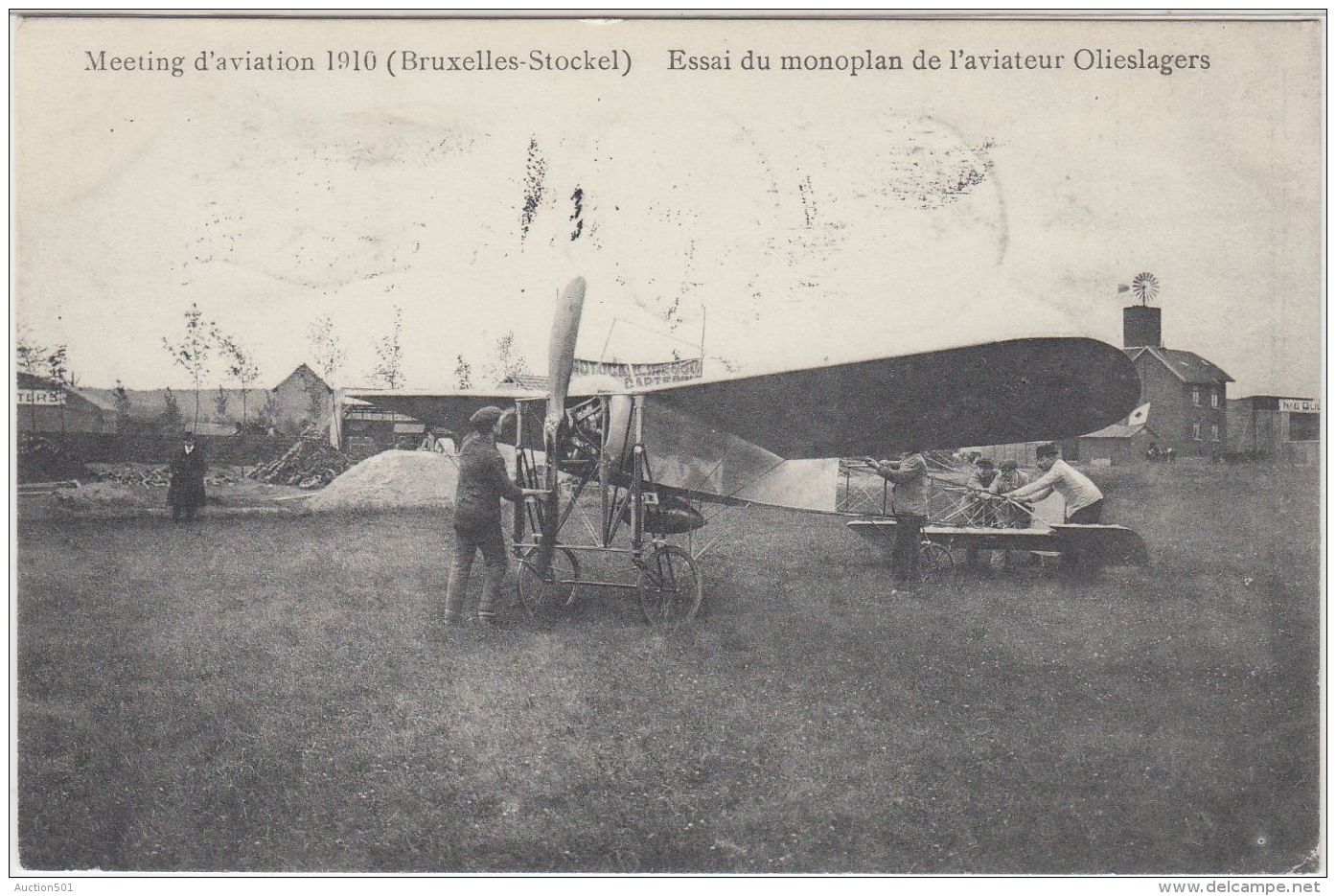 27117g   MEETING D'AVIATION STOCKEL 1910  - ESSAI DU MONOPLAN DE L'AVIATEUR OLIESLAGERS - St-Pieters-Woluwe - Woluwe-St-Pierre
