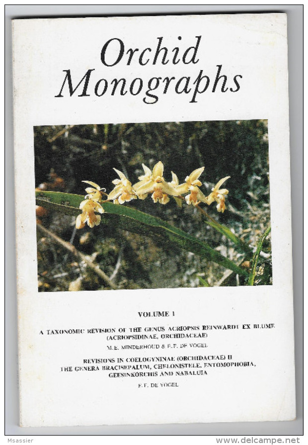 Orchid Monographs N°1 à 4 - Vogel & Al. - Otros & Sin Clasificación