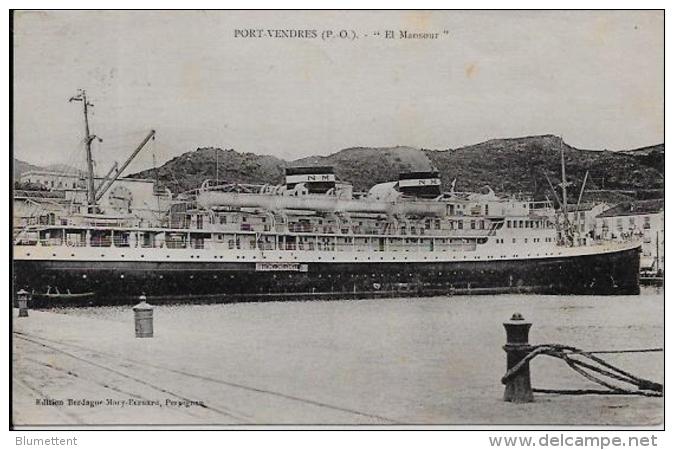 CPA Pyrénées Orientales Carte Ancienne Circulée Port Vendres El Mansour - Port Vendres