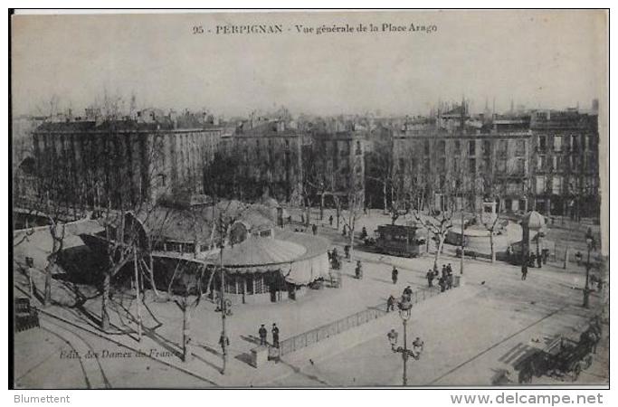 CPA Pyrénées Orientales Carte Ancienne Non Circulée Perpignan Tramway - Perpignan