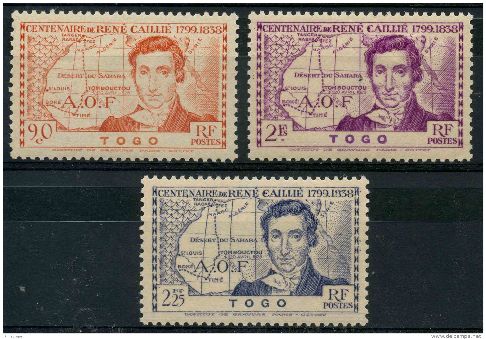 Togo (1939) N 172 à 174 * (charniere) - Other & Unclassified