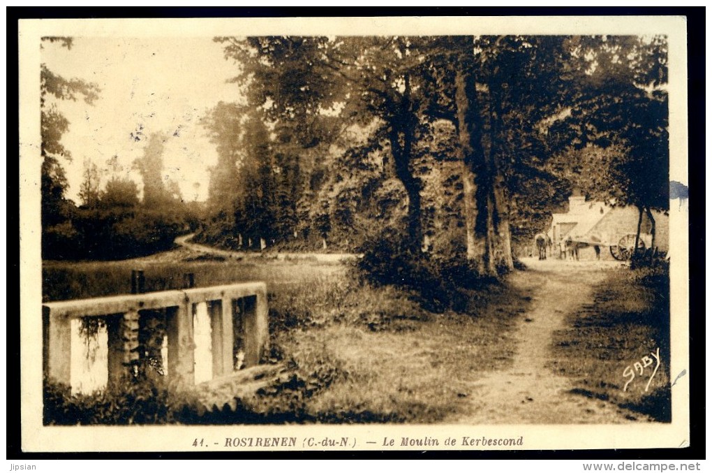 Cpa  Du 22  Rostrenen Le Moulin De Kerbescond     MEV1 - Callac