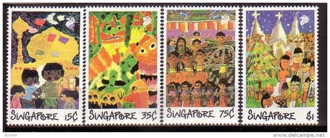 Singapore " FESTIVALS / CHILDREN " 1989 MNH - Singapur (1959-...)