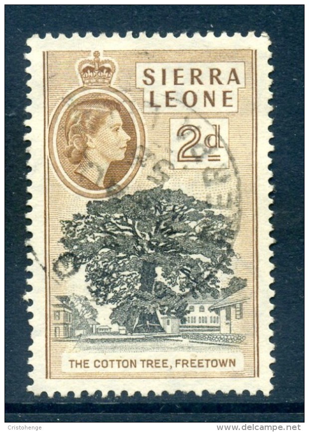 Sierra Leone 1956-61 QEII Definitives - 2d The Cotton Tree Used (SG 213) - Sierra Leone (...-1960)