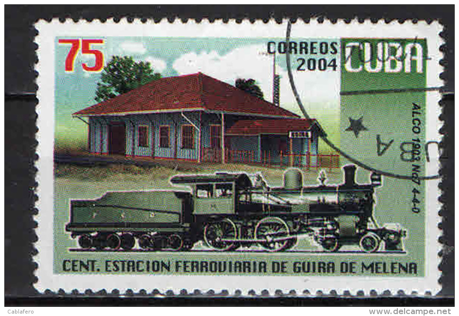 CUBA - 2004 - STAZIONE FERROVIARIA DI GUIRA DE MELENA - USATO - Gebraucht